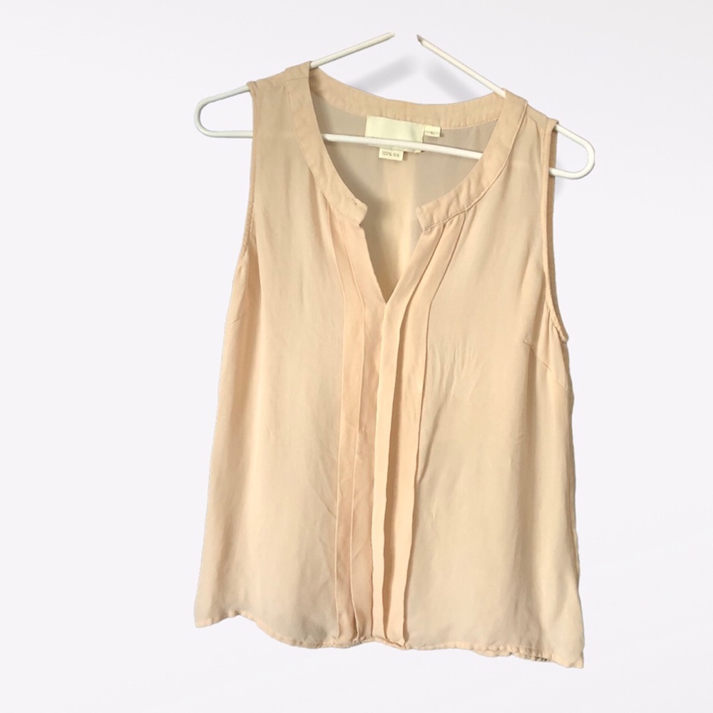 Silk 100% Cynthia Rowley Pink Women’s Sleeveless top‎ Sz L